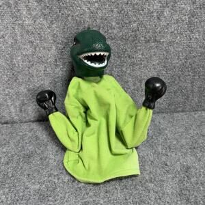Vintage Rojus Boxing Komoto Dragon Dinosaur Godzilla Lizard Hand Puppet READ